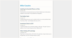 Desktop Screenshot of mikecousins.com