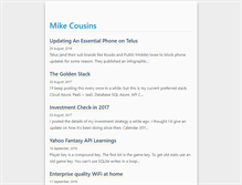 Tablet Screenshot of mikecousins.com